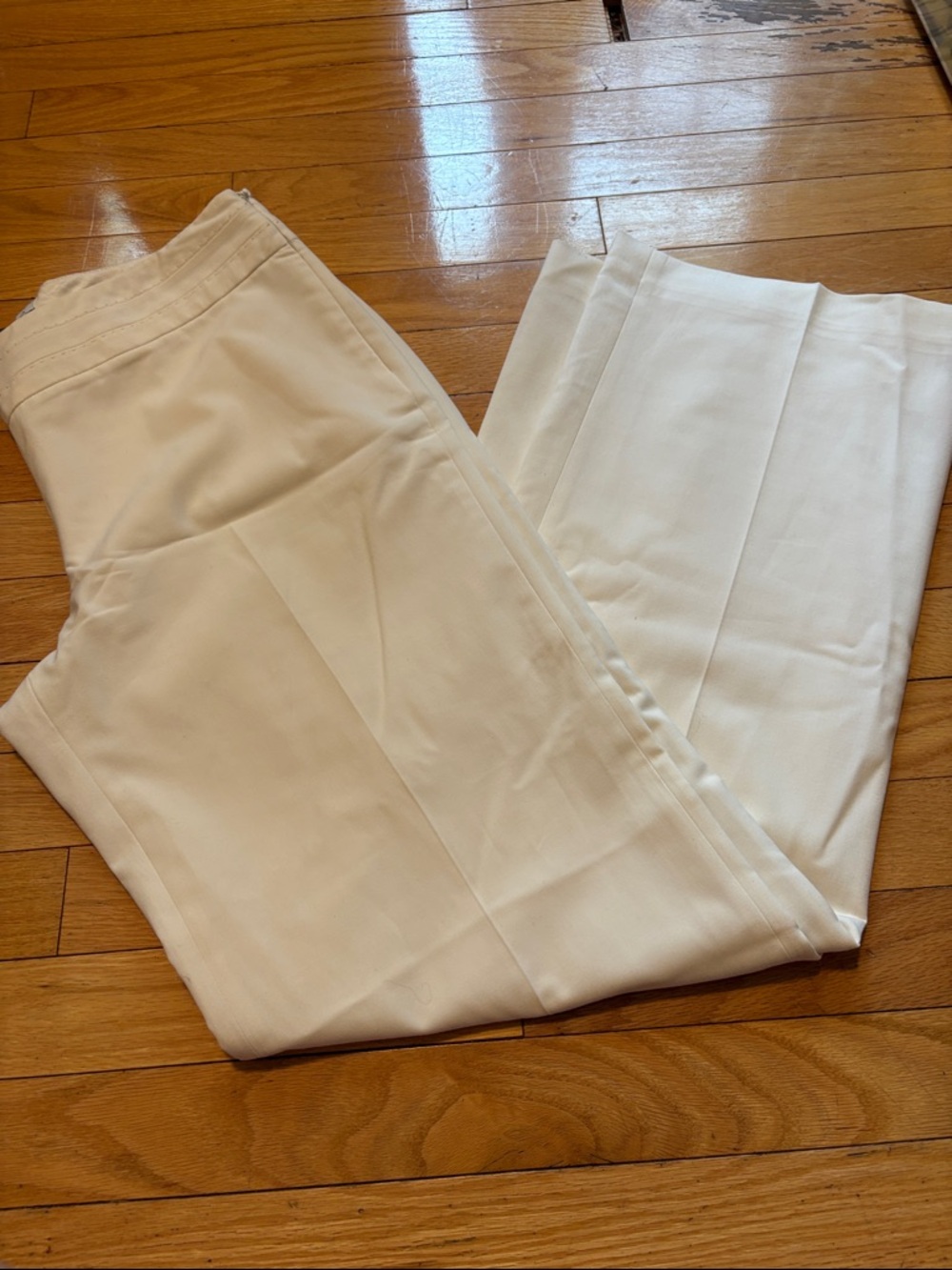 White House Legacy white mid rise dress pants